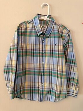 Properly Tied Blue & Green Plaid Button-Down Shirt